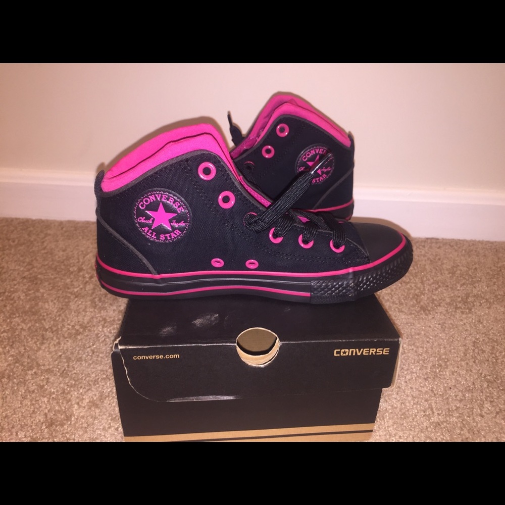 Black and Pink Chucks